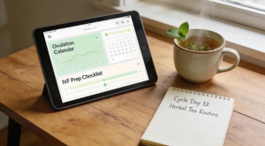 Babytree Surrogacy supports IVF planning with an easy-to-follow calendar, a tea routine, and helpful reminders for each cycle day. babytree